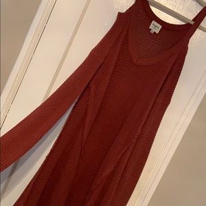 Long off the shoulder cardigan